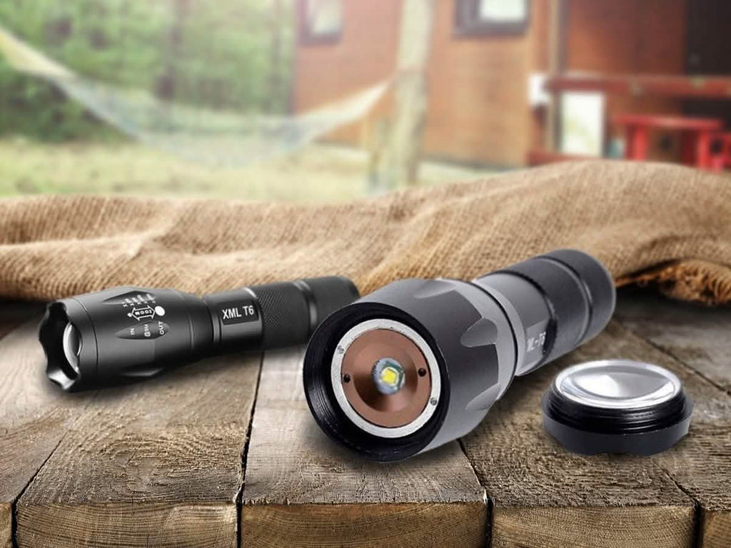 1600 Lumen Aluminum Alloy Tactical Flashlight with Zoom -Outdoor RecreationOutdoor Living Bourbon Thrifters