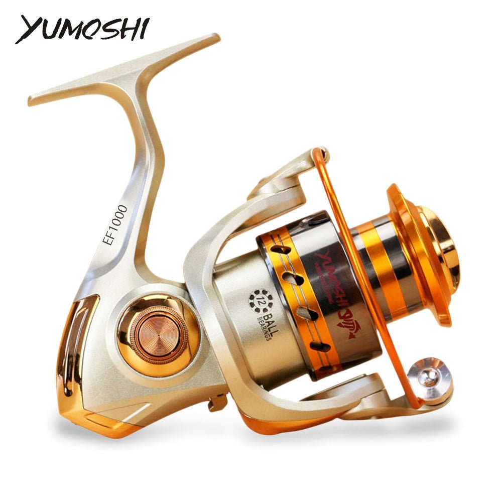 "Yumoshi Metal Spool Spinning Fishing Reel 12 Ball Bearing - View 4"