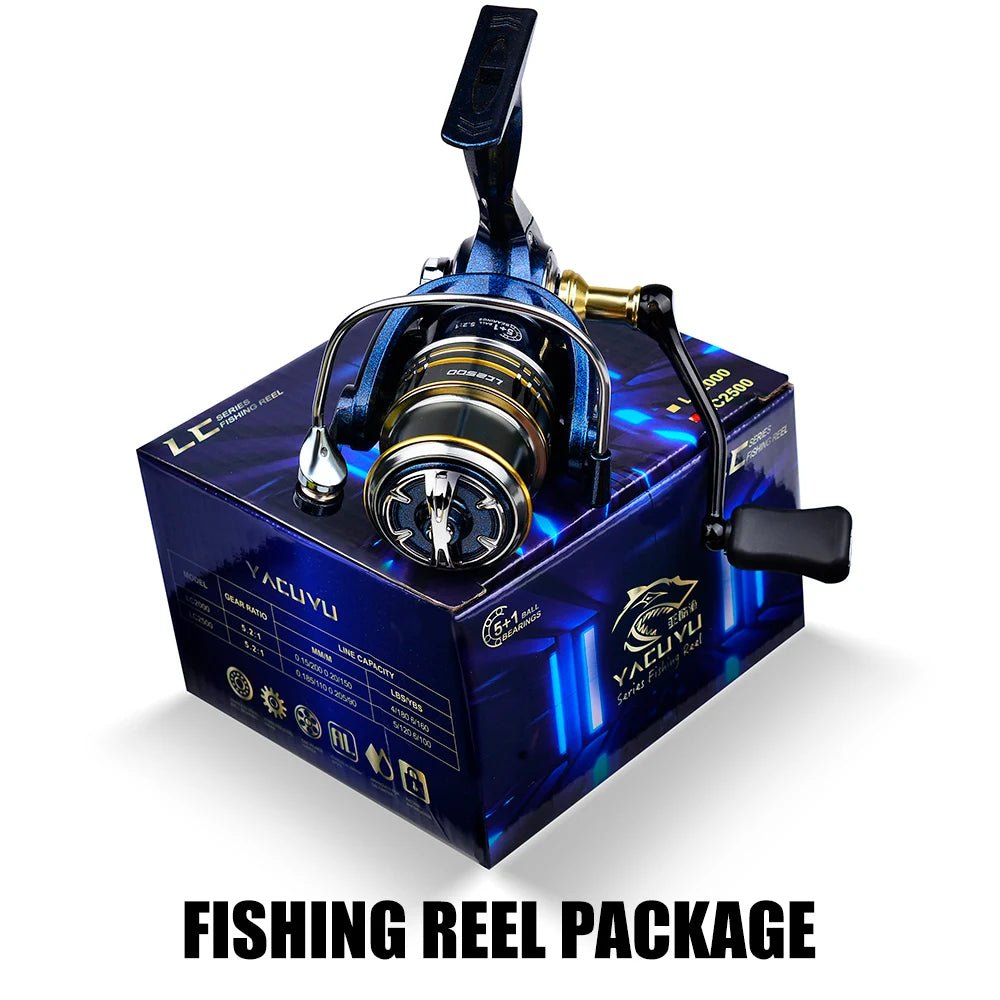"Metal Spinning Fishing Reel 5.2:1 Speed Ratio - View 6"