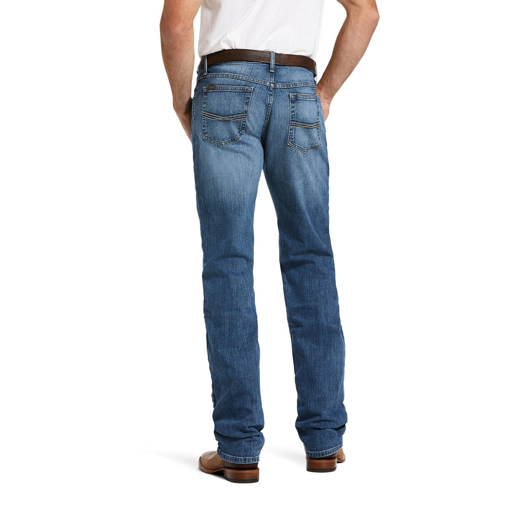 "Ariat Men's M2 Relaxed Stretch Legacy Boot Cut Jean - Rear View"