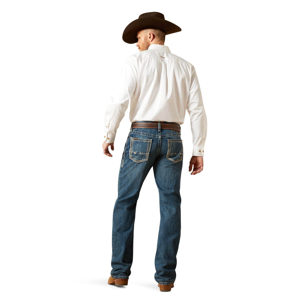 "Ariat Men's M4 Boundary Boot Cut Jean - Rear View"