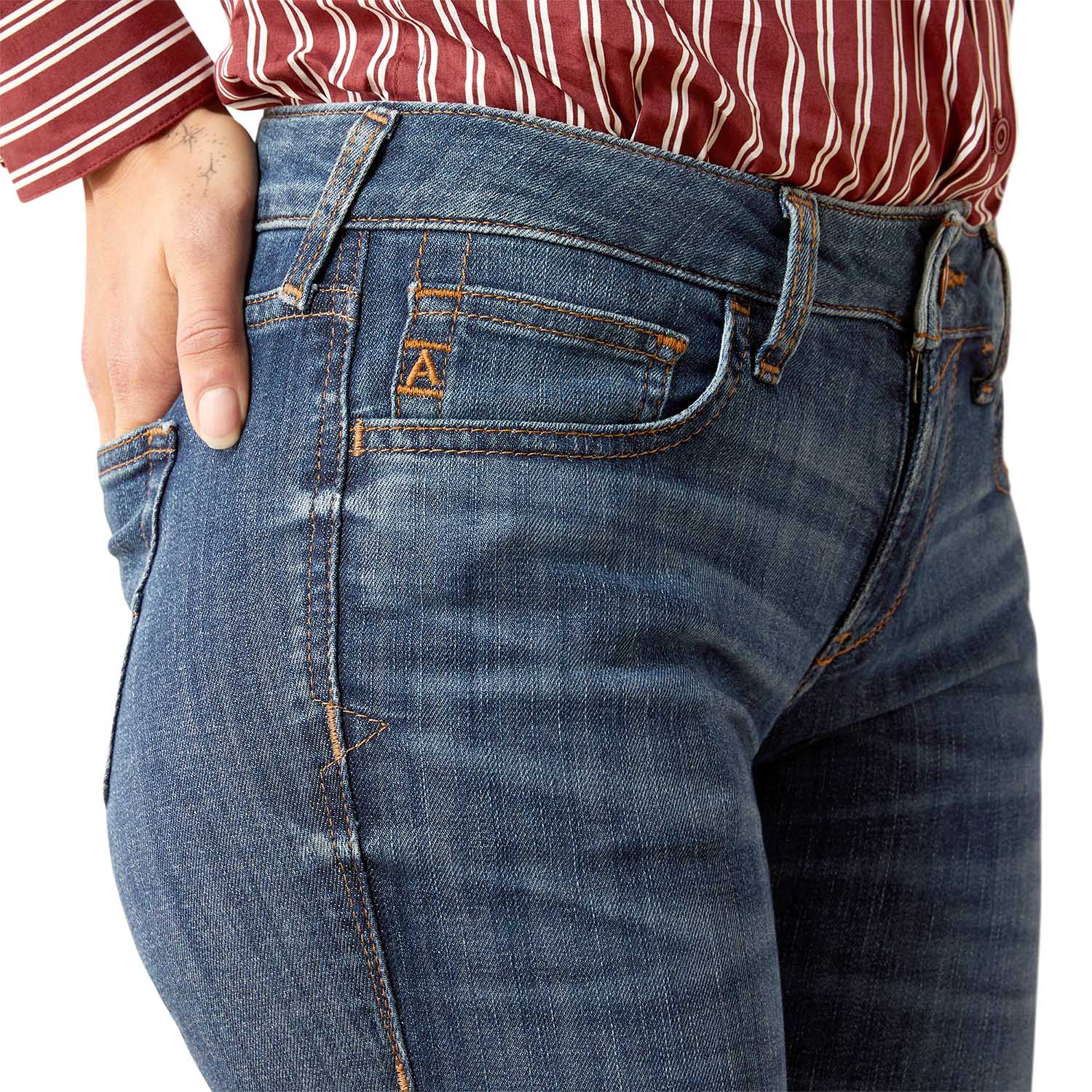 "Ariat Women's Bessie Perfect Rise Slim Trouser Jean - Side View"
